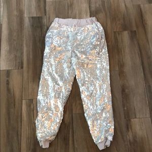 Sequin joggers
